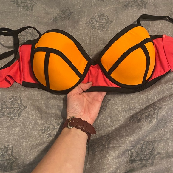 SEXY NEON LINGERIE👁BIKINI-NWOT!!Large top Med bot - Picture 2 of 12